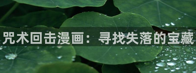 腐漫肉图：咒术回击漫画：寻找失落的宝藏